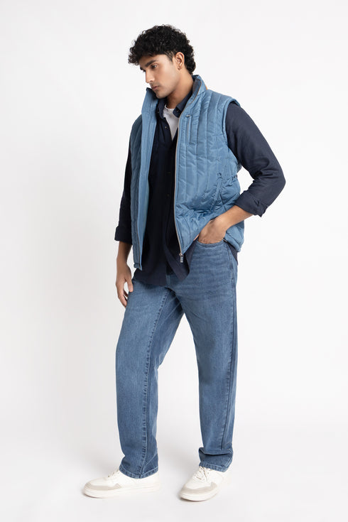 The Blue Regular Fit Gilet