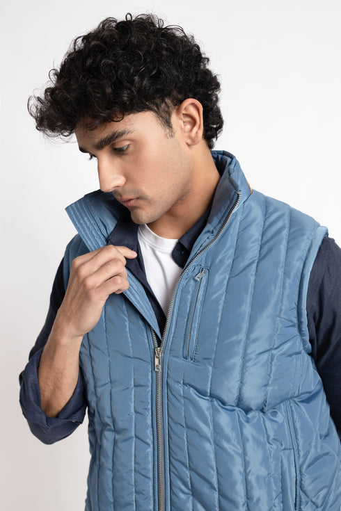 The Blue Regular Fit Gilet