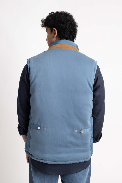 The Blue Regular Fit Gilet