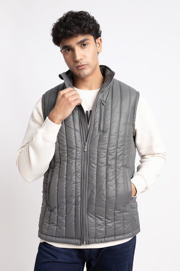 The Grey Regular Fit Gilet