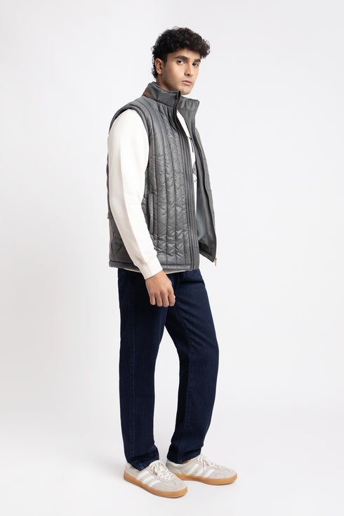 The Grey Regular Fit Gilet