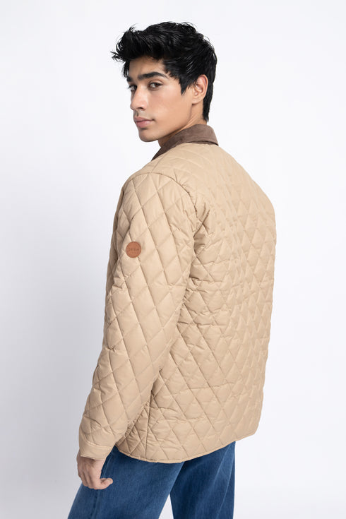 The Pale Khaki Puffer Jacket