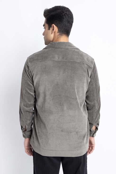 The Grey Corduroy Shacket