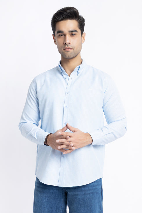 The Blue Pinstripe Regular Fit Shirt