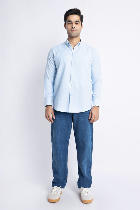The Blue Pinstripe Regular Fit Shirt