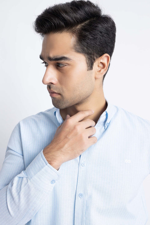 The Blue Pinstripe Regular Fit Shirt
