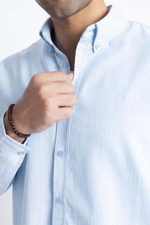 The Blue Pinstripe Regular Fit Shirt