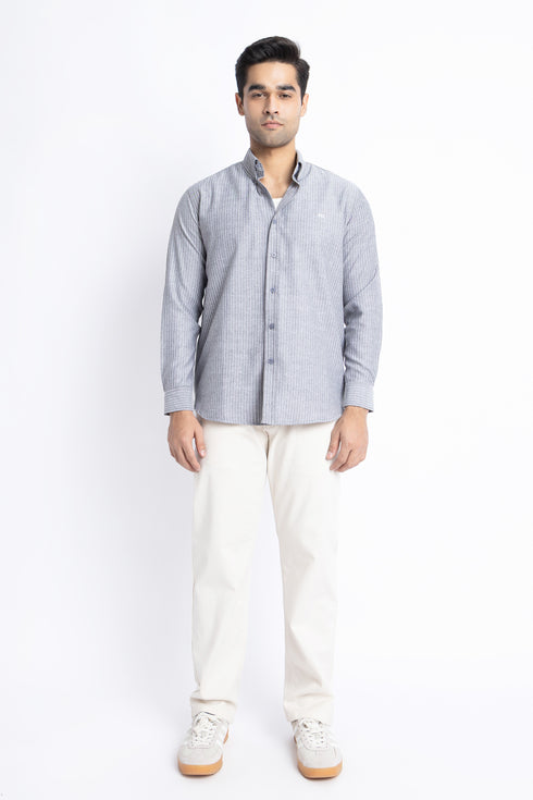 The Grey Pinstripe Regular Fit Shirt