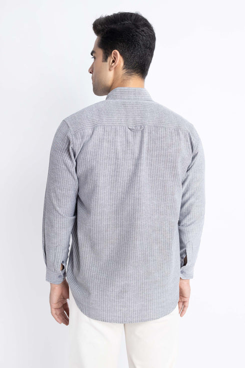 The Grey Pinstripe Regular Fit Shirt