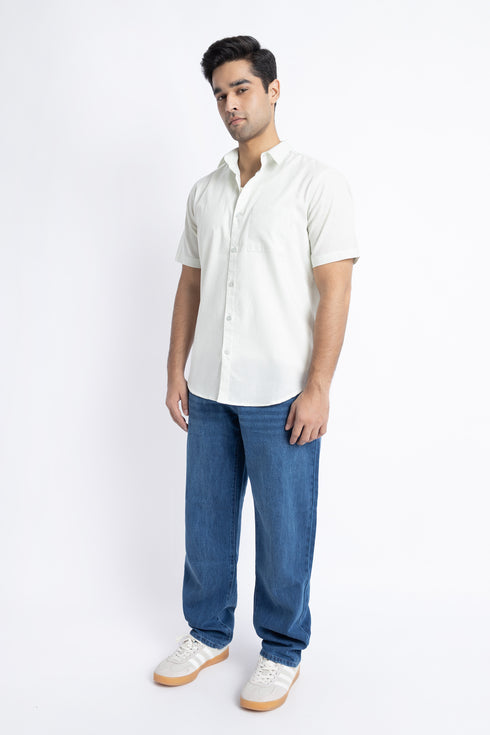 The Ice Green Regular Fit Shirt
