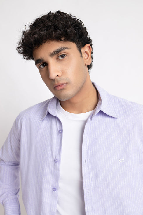 The Lavender Pinstripe Shirt