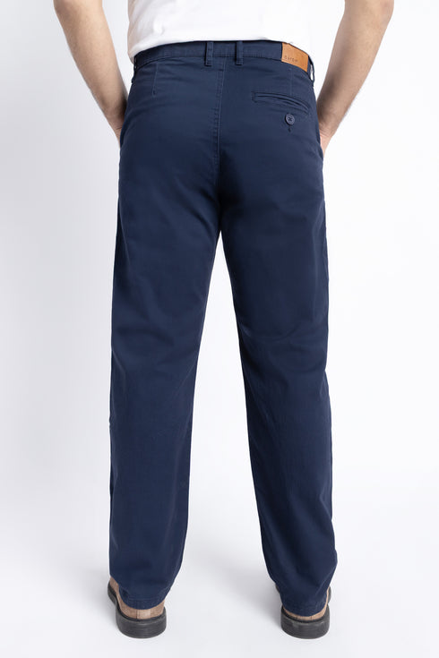 The Navy Loose Fit Chinos