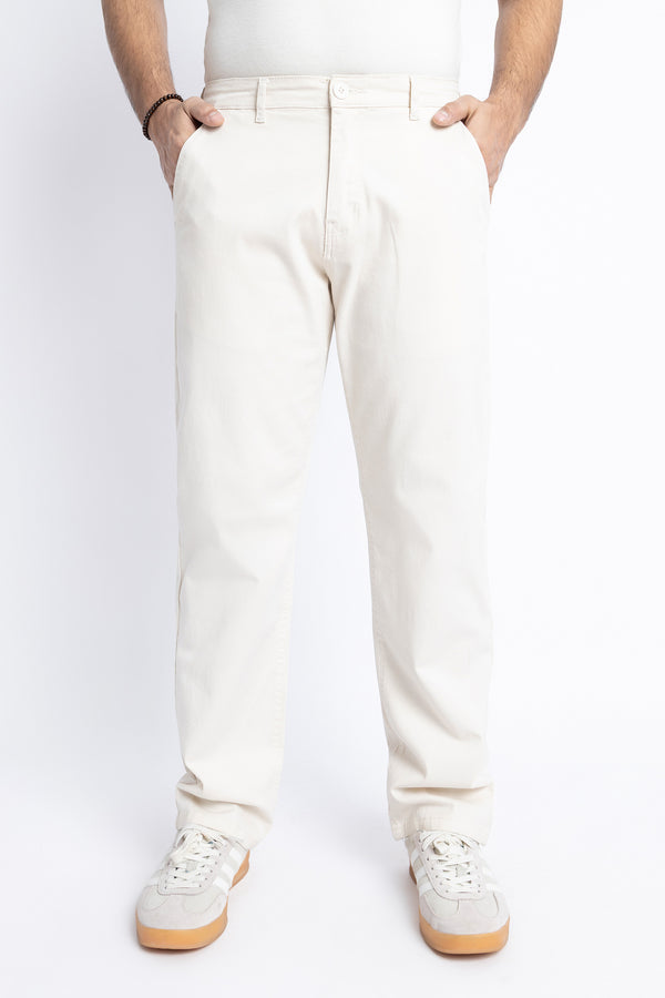 The Off White Loose Fit Chinos