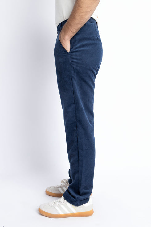 The Navy Corduroy Tapered Fit Pants