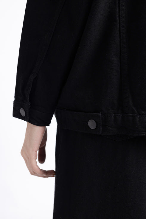The Black Oversized Denim Jacket
