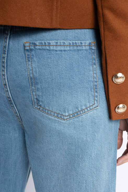 The Mid Wash Straight Fit Jeans