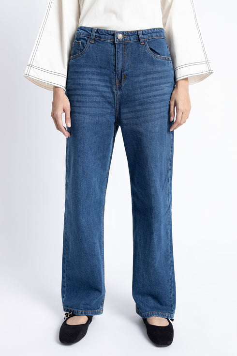 The Dark Wash Straight Fit Jeans