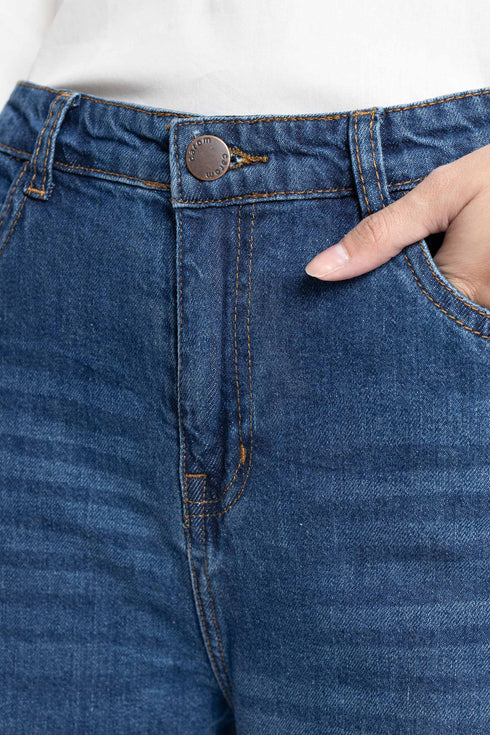 The Dark Wash Straight Fit Jeans