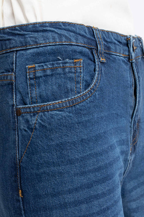 The Dark Wash Straight Fit Jeans