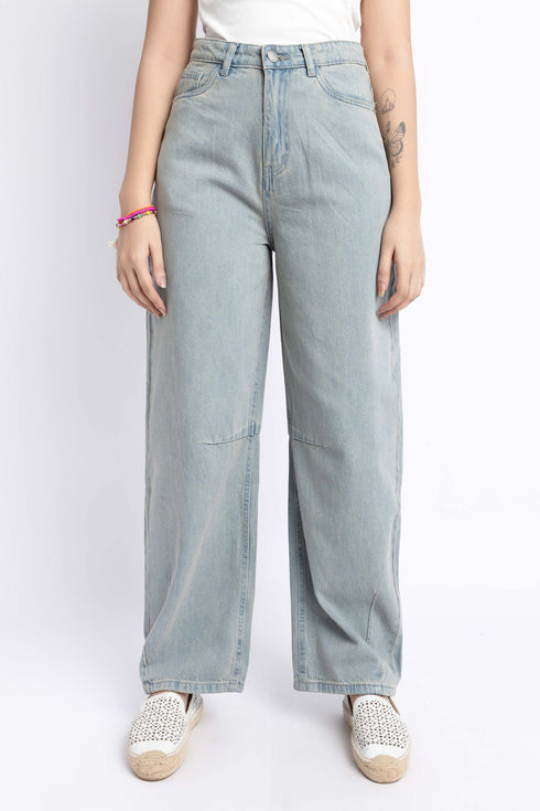 The Vintage Wash Barrel Fit Jeans