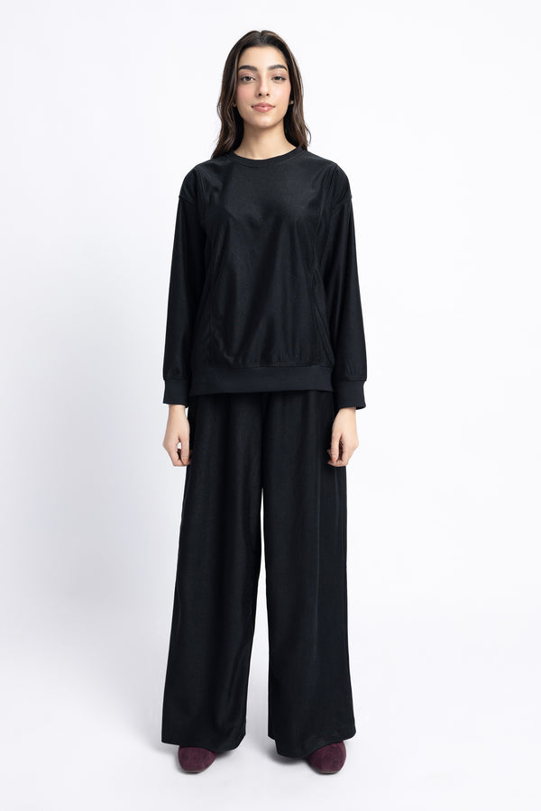 The Black Oversized Co-ord