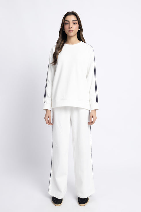 The White Oversized Tracksuit