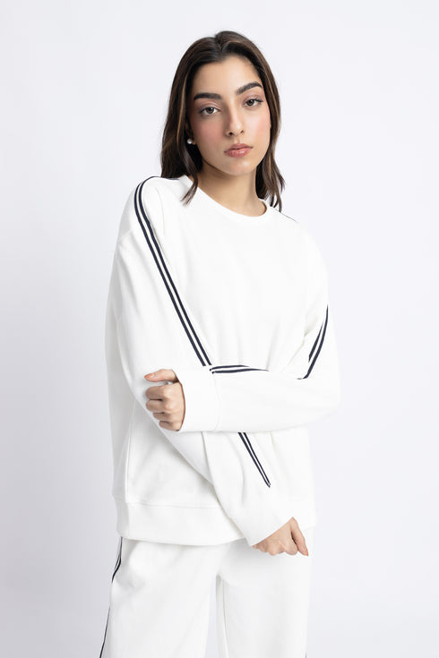 The White Oversized Tracksuit