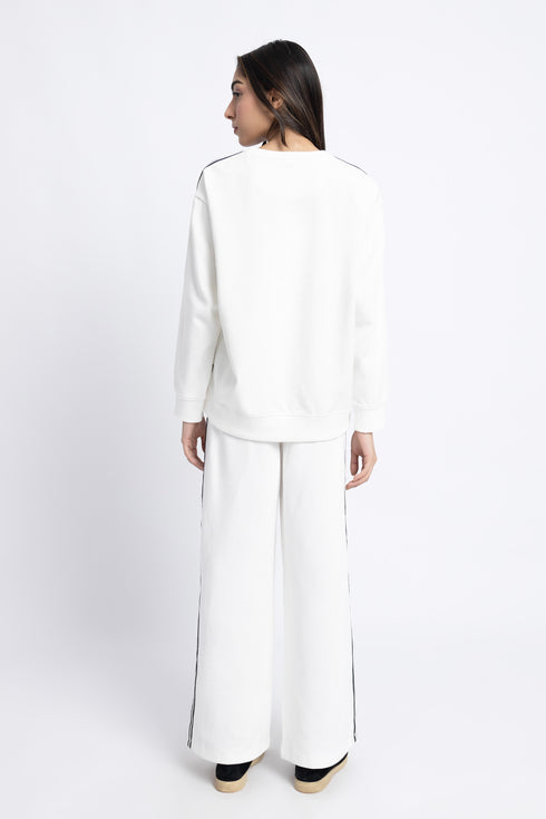 The White Oversized Tracksuit
