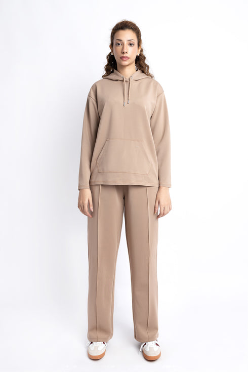 The Mocha Scuba Oversized Hoodie