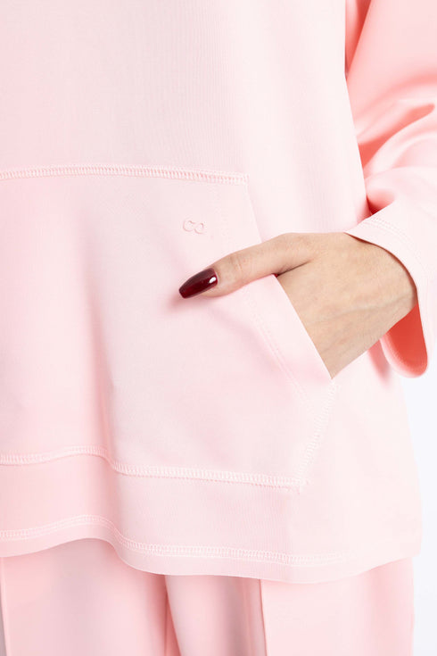 The Candy Pink Scuba Pullover Hoodie