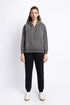The Grey Oversized Zipper Hoodie