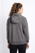 The Grey Oversized Zipper Hoodie