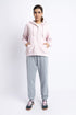 The Primrose Pink Oversized Zipper Hoodie
