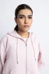The Primrose Pink Oversized Zipper Hoodie