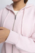 The Primrose Pink Oversized Zipper Hoodie