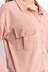 The Tea Pink Boxy Crop Shirt