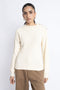 The Vanilla Fitted Mock Neck Sweater