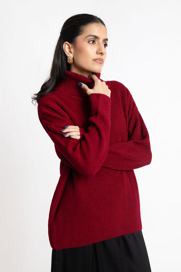 The Red Dhalia Turtle Neck Sweater