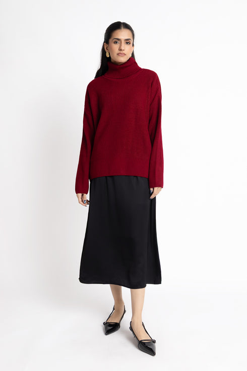 The Red Dhalia Turtle Neck Sweater