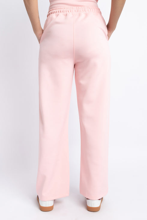 The Candy Pink Scuba Straight Fit Pants