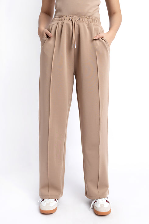 The Mocha Scuba Straight Fit Pants