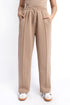 The Mocha Scuba Straight Fit Pants