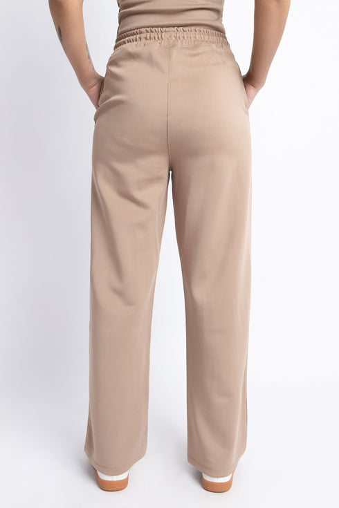 The Mocha Scuba Straight Fit Pants