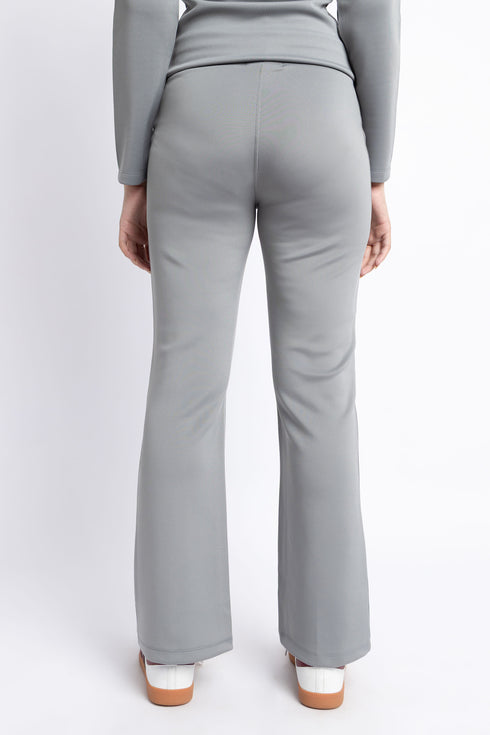 The Grey Scuba Flared Pants