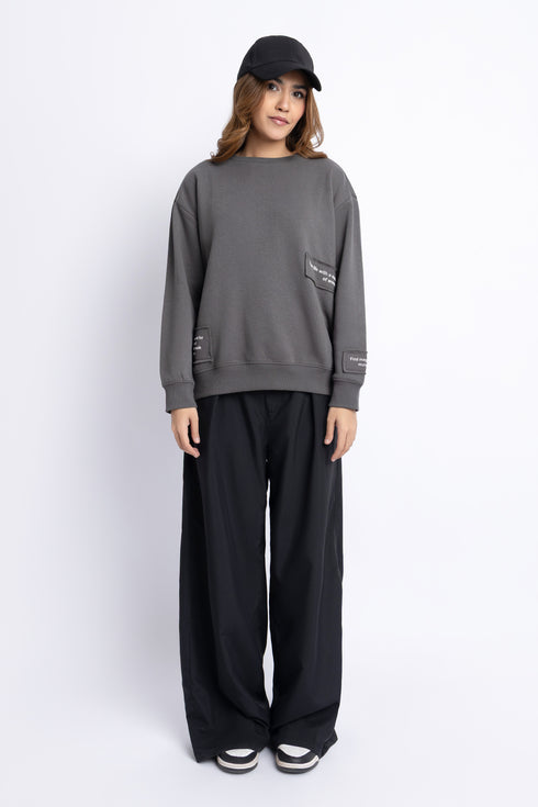 The Charcoal Oversized Sweatshirt