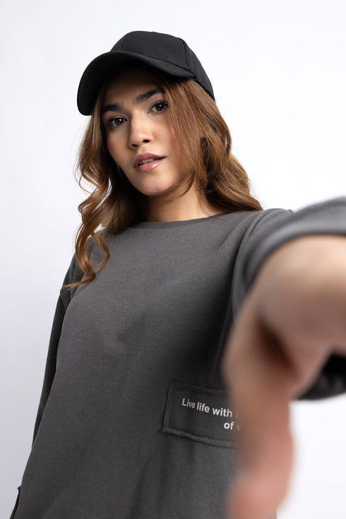 The Charcoal Oversized Sweatshirt