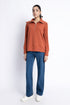 The Rust Oversized Mock Neck