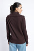 The Deep Mahogany Oversized Mock Neck