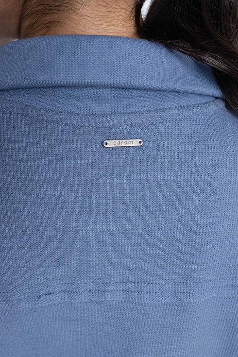 The Ash Blue Boxy Crop Sweatshirt