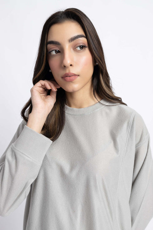 The Grey Oversized Sweatshirt